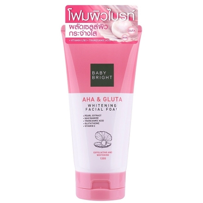 Picture of Baby Bright AHA & Gluta Whitening facial foam Best Face Wash 120ml