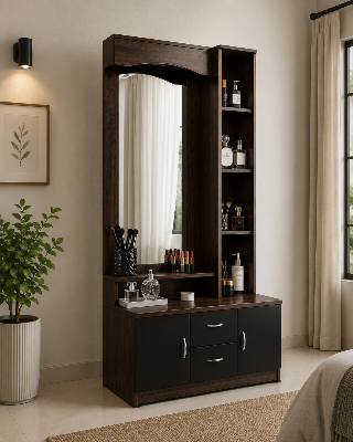 Picture of Timber Furniture Modern Melamine Board Dressing Table with Mirror