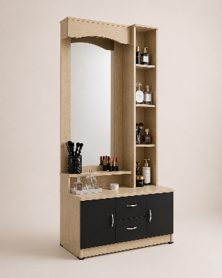 Picture of Timber Furniture Modern Melamine Board Dressing Table with Mirror