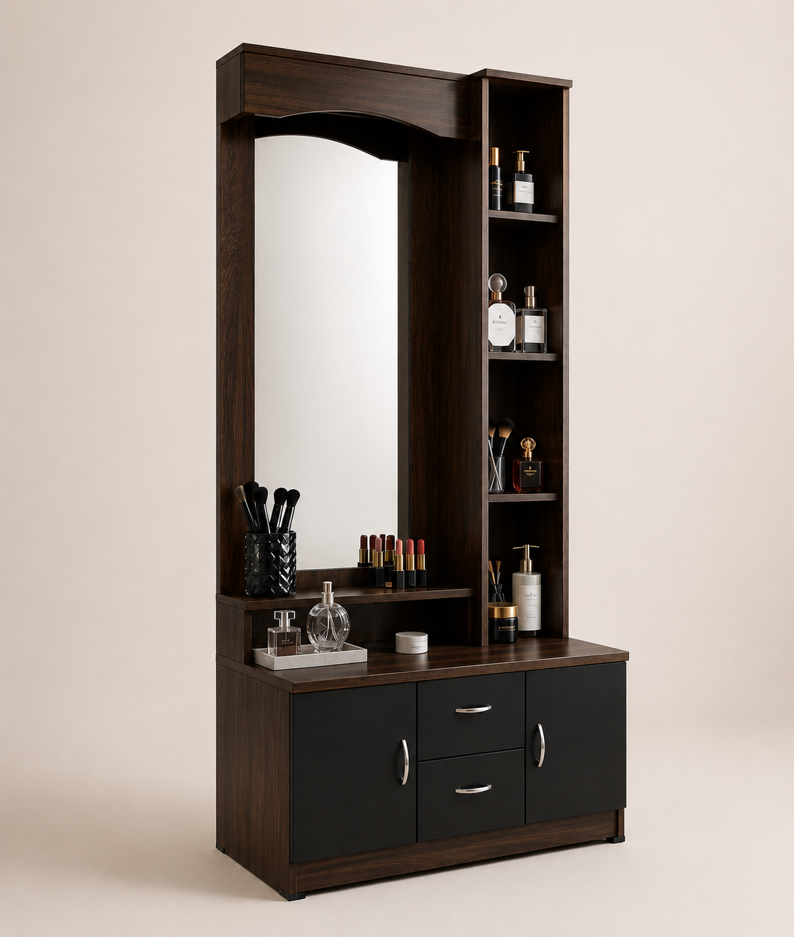Picture of Timber Furniture Modern Melamine Board Dressing Table with Mirror