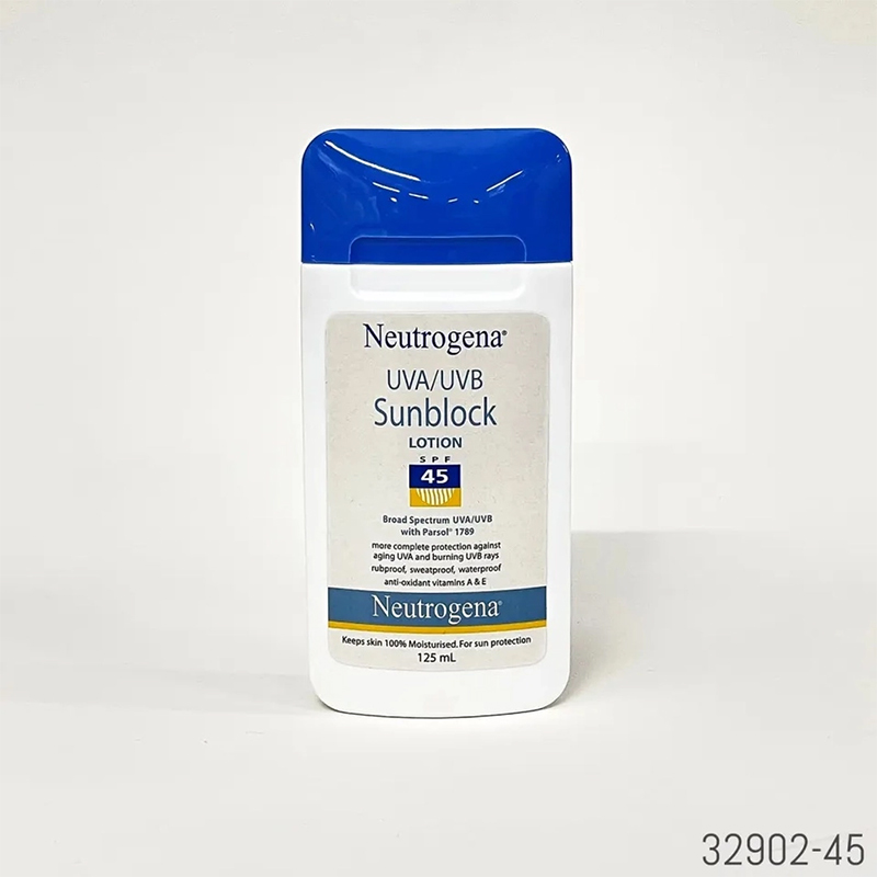 Picture of Neutrogena UVA/UVB Sunblock Lotion, SPF 45+ 
