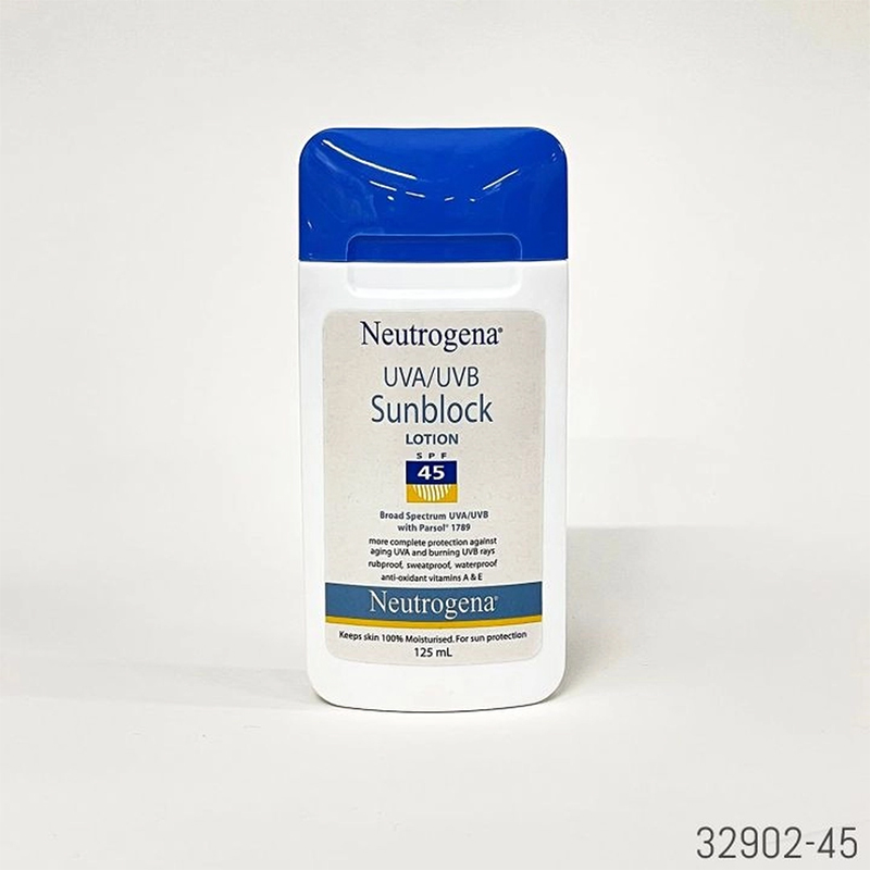 Picture of Neutrogena UVA/UVB Sunblock Lotion, SPF 45+ 
