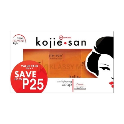 Picture of Kojie San Skin Brightening Soap - Original Kojic Acid Soap for Face & Body - Cosmetic Soap for Beautifully Fresh Skin (3 X 65g Bars) :