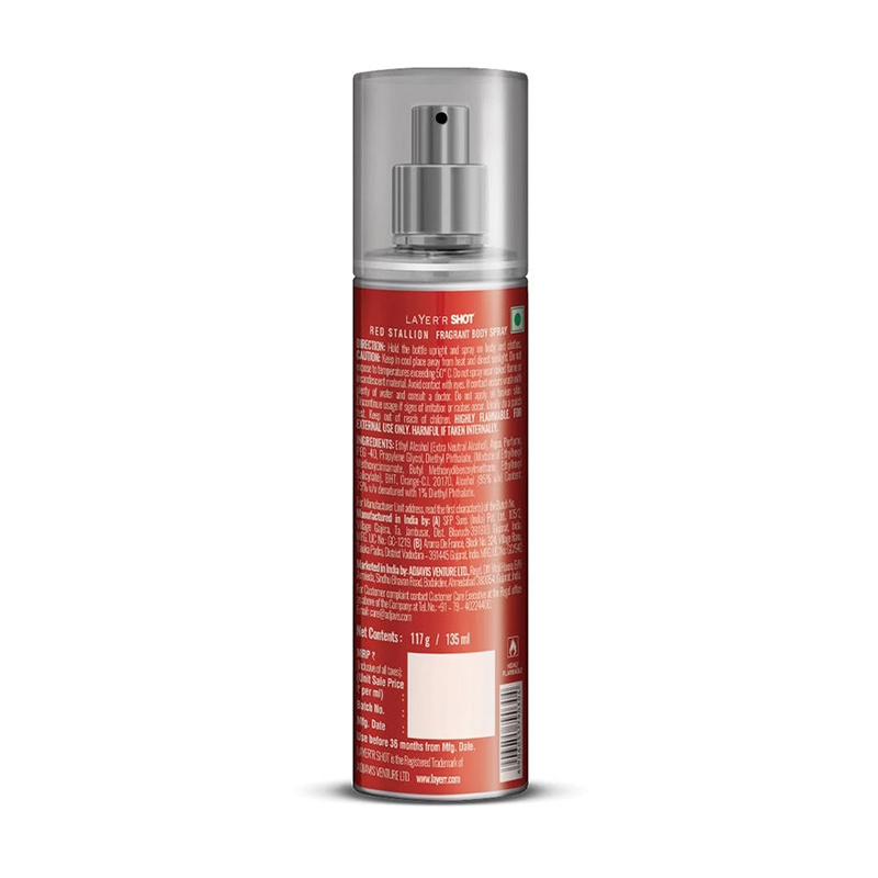 Picture of Indian product Layer'r Shot Red Stallion Body Spray(135ml)