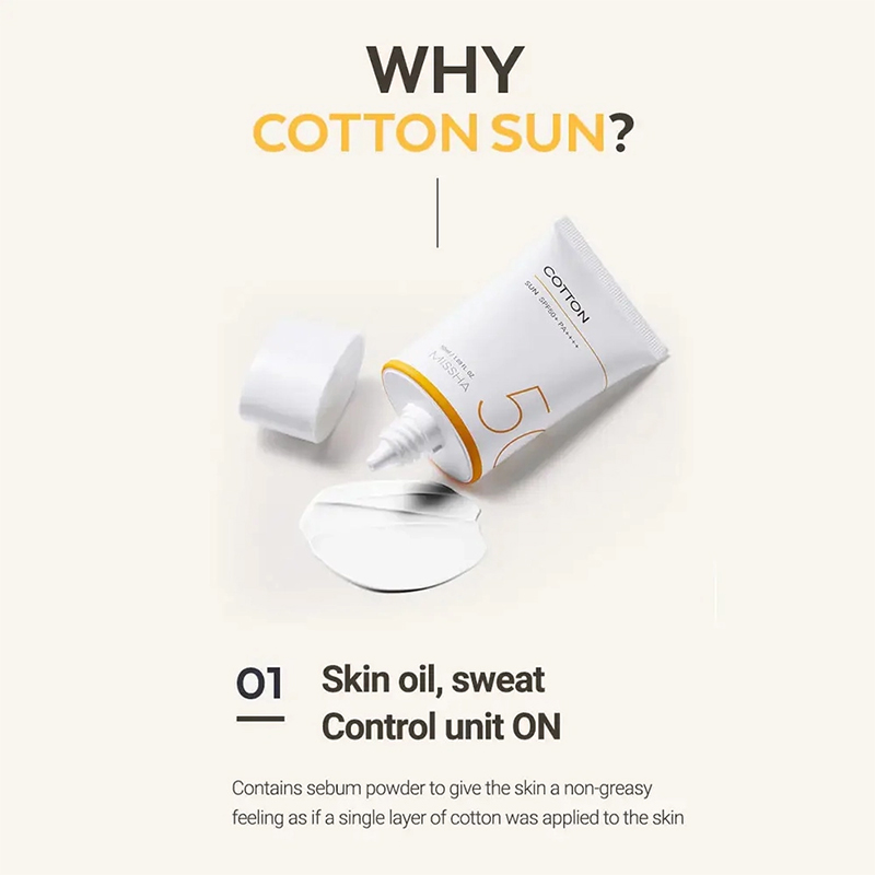 Picture of Missha All Around Safe block Cotton Sun cream SPF50+ PA+++ 50ml (Korea)