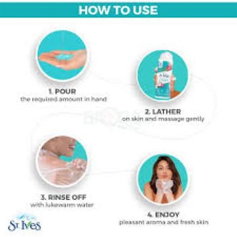 Picture of International USA product ST.Lves Hydrating Coconut Water & Orchid Body wash used for male/female 650 Ml