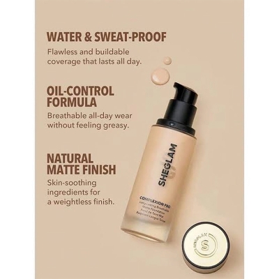 Picture of 𝐒𝐡𝐞𝐠𝐥𝐚𝐦 𝐂𝐨𝐦𝐩𝐥𝐱𝐭𝐢𝐨𝐧 𝐏𝐫𝐨 𝐋𝐨𝐧𝐠 𝐋𝐬𝐭𝐢𝐧𝐭 Sheglam Foundation