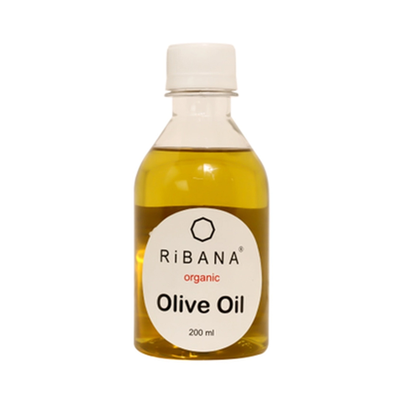 Picture of Ribana Organic Olive Oil 200 Ml Virgin Cold Pressed Hair And Skin Care Certified Kosher Food Grade
