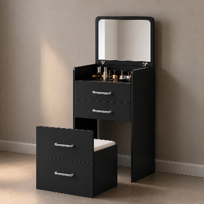 Picture of Timber Furniture 4 Drawer Laminated Board Dressing Table