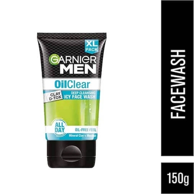 Picture of Garnier Men Oil Clear Face Wash, 100 ml (Indian)