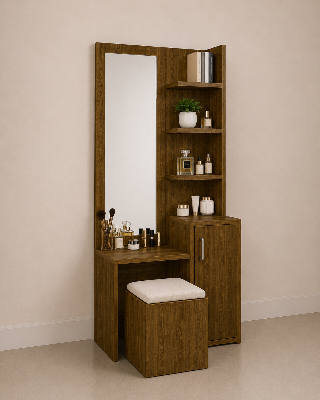 Picture of Timber Furniture Stylish Melamine Board Vanity Table with Storage