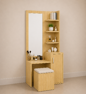 Picture of Timber Furniture Stylish Melamine Board Vanity Table with Storage