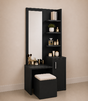 Picture of Timber Furniture Stylish Melamine Board Vanity Table with Storage