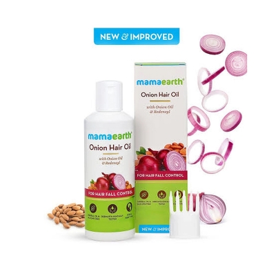 Picture of Mamaearth Onion Hair Oil for Hair Regrowth & Hair Fall Control 100ml