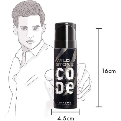 Picture of Wild Stone Chrome No Gas Body Perfume 120 ml