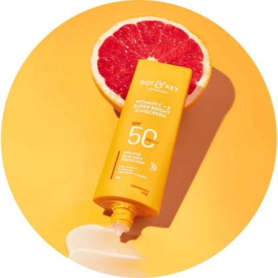 Picture of Dot and Key Vitamin C+E Super Bright Sunscreen SPF 50+ PA ++++ 80g
