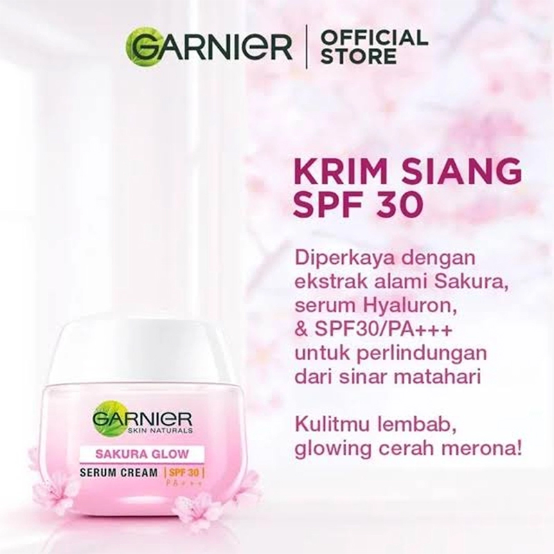 Picture of Garnier Sakura Glow Hyaloron Serum Cream SPF30 PA+++ 50ml