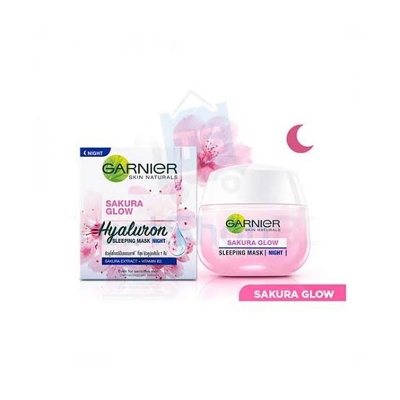 Picture of Garnier Sakura Glow Hyaluron Sleeping Mask Night Cream-50ml
