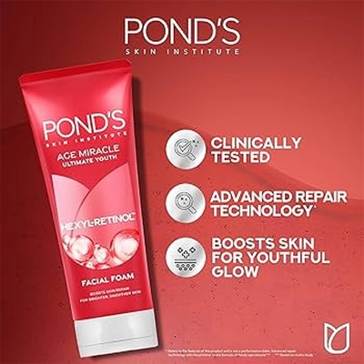 Picture of International Thailand product Pond's AGE MIRACLE face wash used for male/female -100ml