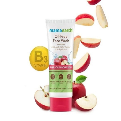 Picture of Mamaearth Oil Free Face Wash for Oily Skin, with Apple Cider Vinegar & Salicylic Acid for Acne-Prone Skin-100 ml