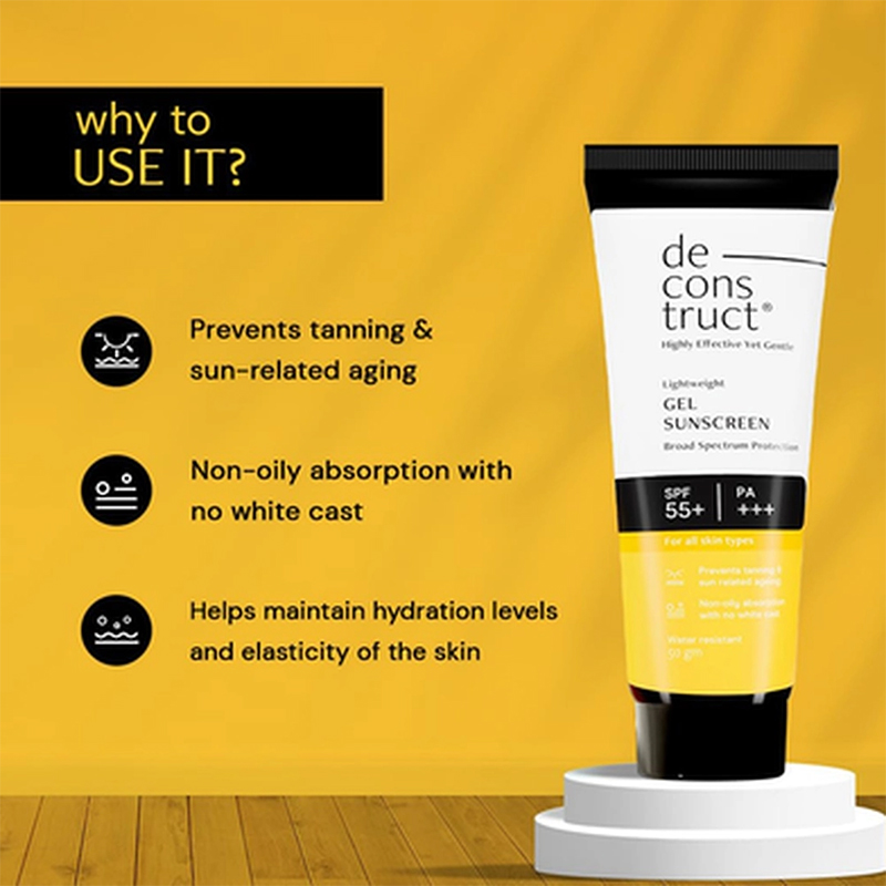 Picture of Deconstruct Face Gel Sunscreen SPF 55+ - 50g