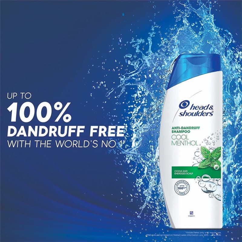 Picture of Head and Shoulders Cool Menthol Anti Dandruff Shampoo - 340ML
