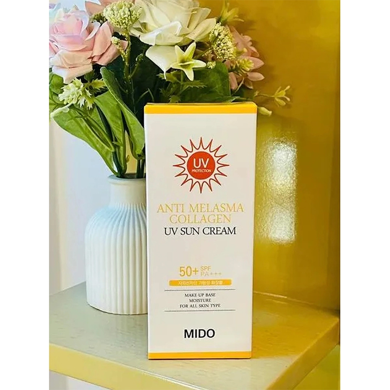 Picture of Mido Anti Melasma Collagen UV 50+ Sun Cream - 70ml For Protecting Your Skin From UV Rays