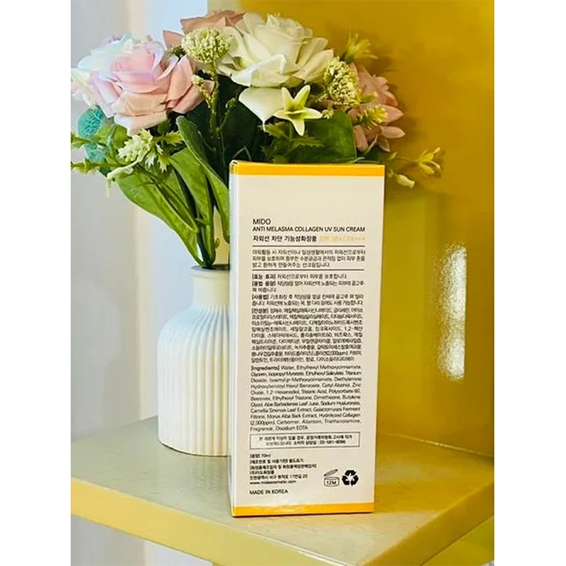 Picture of Mido Anti Melasma Collagen UV 50+ Sun Cream - 70ml For Protecting Your Skin From UV Rays