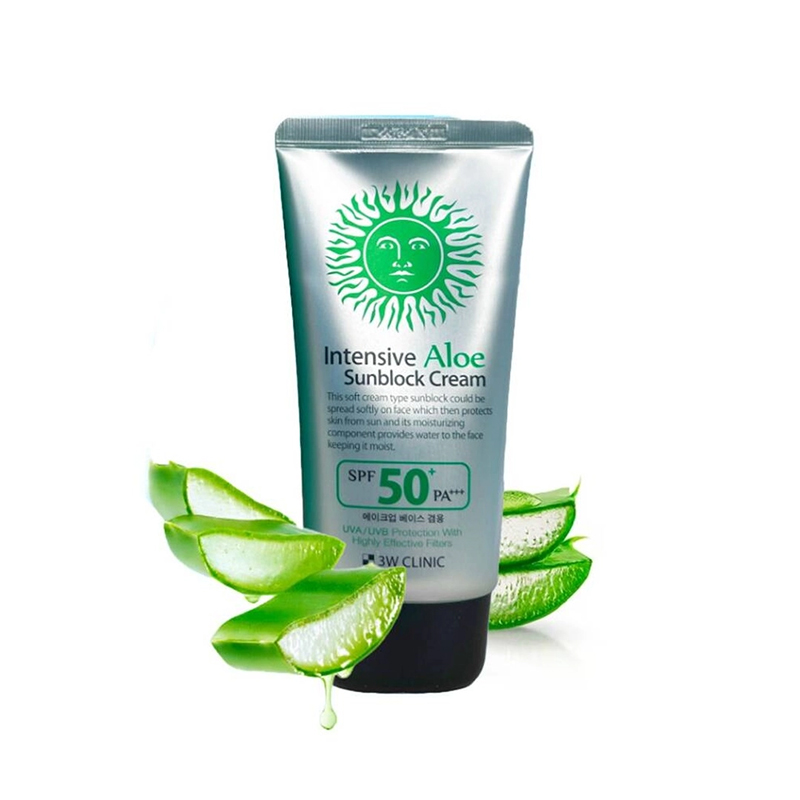Picture of 3W Clinic Intensive Aloe Sunblock Cream SPF 50+ PA+++ 70ml