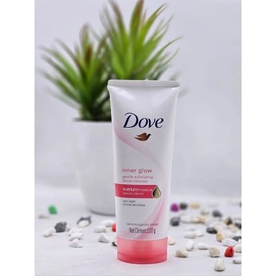 Picture of International Indonesian Product Dove Inner Glow Gentle Exfoliating Facial cleanser used for female 100 Gm