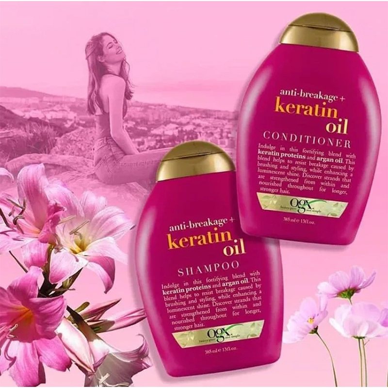 Picture of OGX Keratin Oil Shampoo and Conditioner