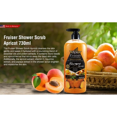 Picture of International Malaysian product Body wash Shower scrub SPA Apricot used for male / female- 730 ml