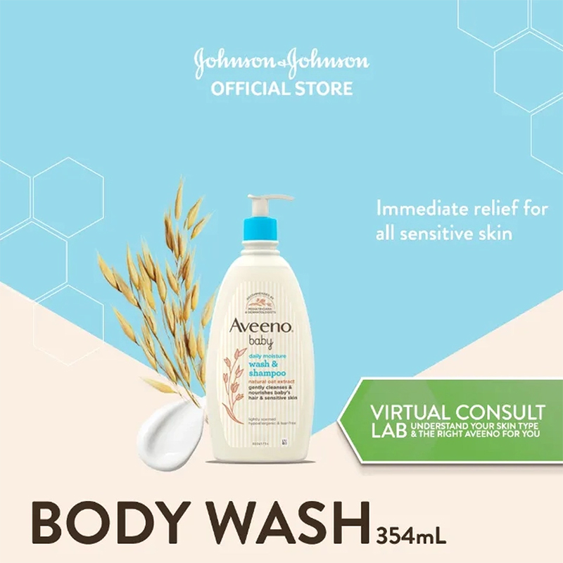 Picture of Aveeno Baby Daily Moisture Wash & Shampoo 354ml
