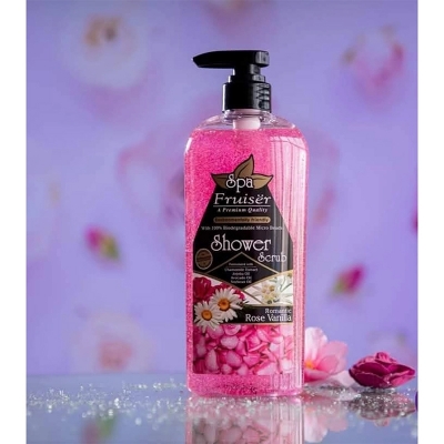 Picture of International Malaysian product Body wash Shower scrub SPA ROSE VANILLA used for male / female- 730 ml