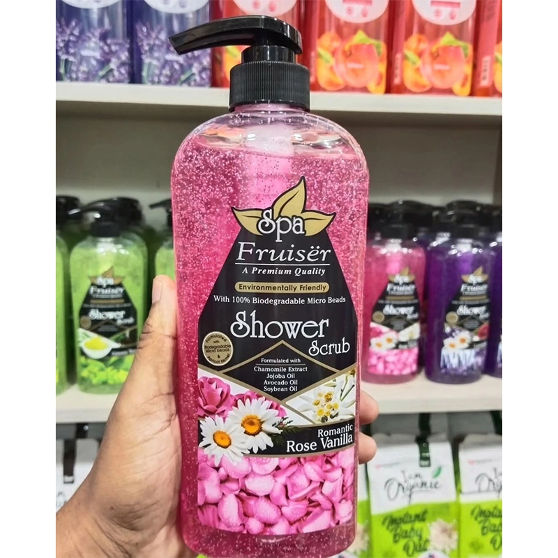 Picture of International Malaysian product Body wash Shower scrub SPA ROSE VANILLA used for male / female- 730 ml