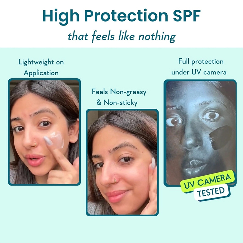 Picture of WishCare 5% Niacinamide Oil Balance Fluid Sunscreen SPF 50 PA++++ - Light & Matte Sunscreen for Oily Skin with Broad Spectrum Protection & No White Cast - 50g