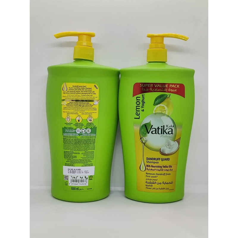 Picture of Vatika Lemon and Yoghurt Dandruff Guard Shampoo 1000ml