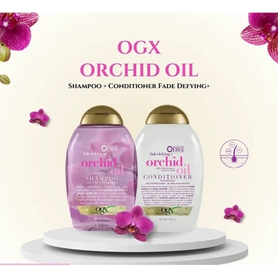 Picture of OGX Fade Defying Orchid Oil Shampoo and Conditioner