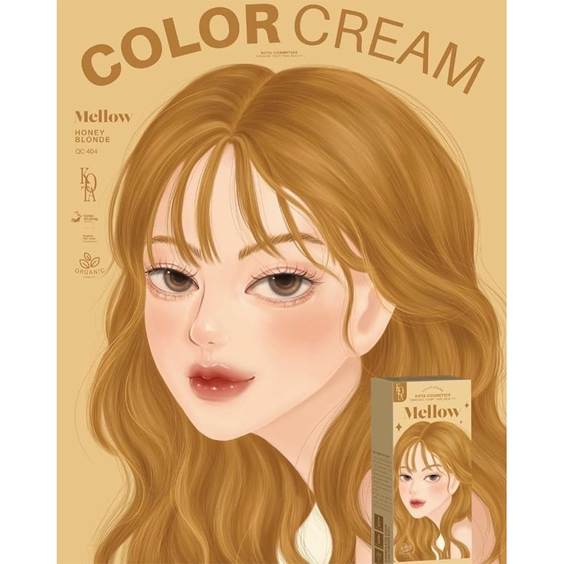 Picture of Kota Cosmetics Hair Color Cream Whisper - (Honey Blonde)