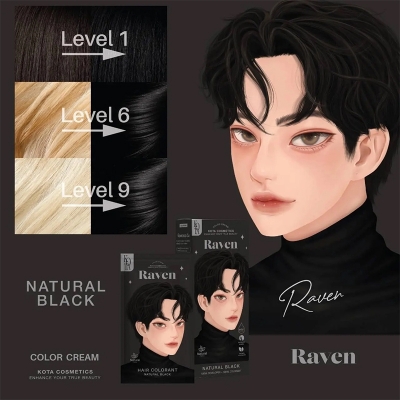 Picture of Kota Color Cream Hair Color (NATURAL BLACK)