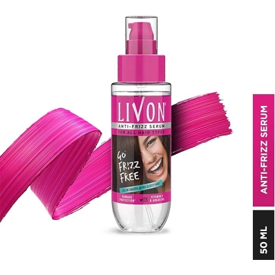 Picture of LIVON ANTI FRIZZ SERUM FOR ALL HAIR TYPES 50ML India