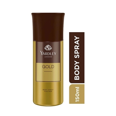 Picture of Yardley London Gold Deodorant Body Spray for Men, Fresh 150 ml