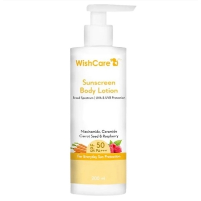 Picture of WishCare Sunscreen Body Lotion SPF 50 PA+++, 200 ml