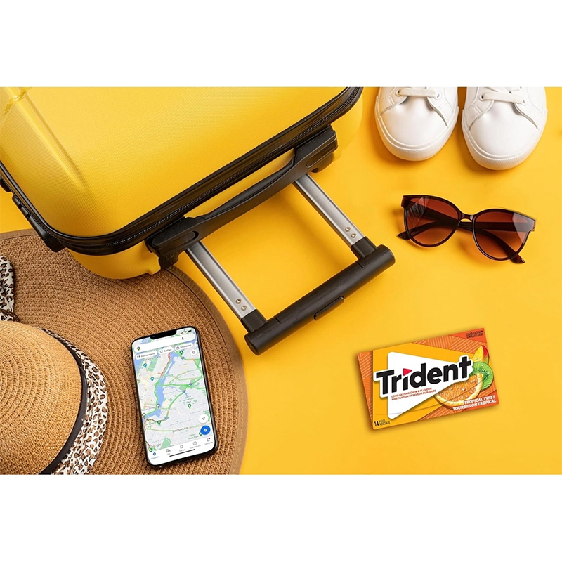 Picture of Trident Sugar Free Tropical Twist Gum Superpak, 12 Pack (14 Pieces Each) {Imported from Canada}
