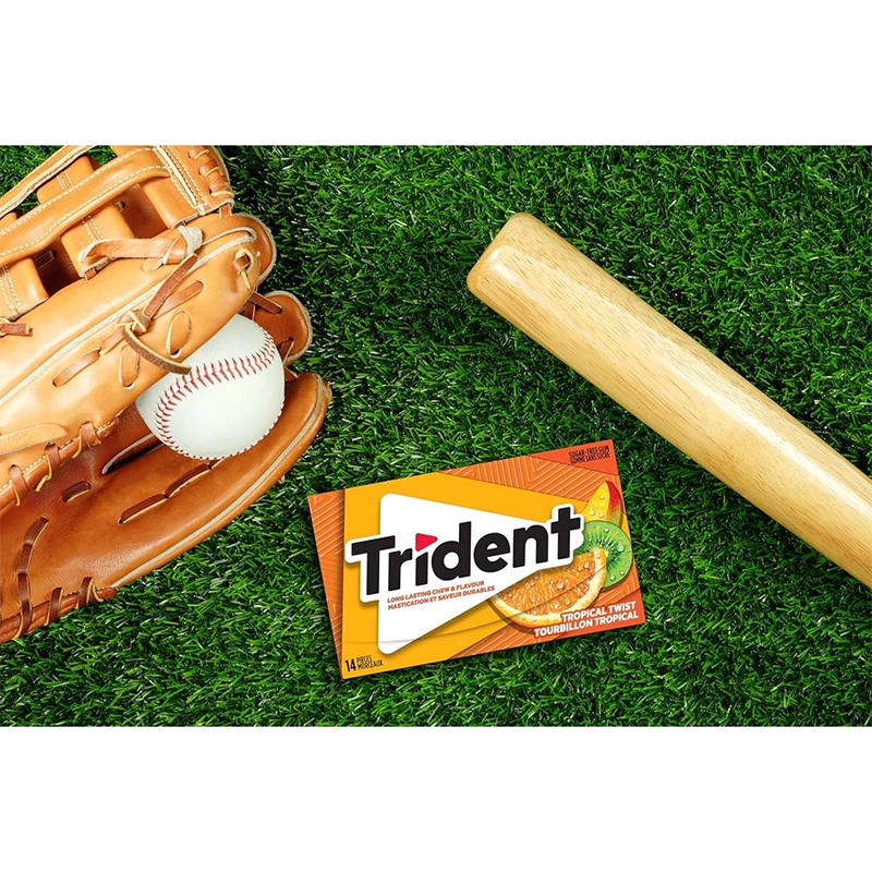 Picture of Trident Sugar Free Tropical Twist Gum Superpak, 12 Pack (14 Pieces Each) {Imported from Canada}