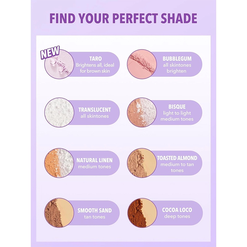 Picture of SHEGLAM Insta-Ready Face Powder Loose Under Eye Setting Powder-Taro