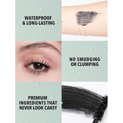 Picture of SHEGLAM 2 In 1 Black Volume and Length Waterproof Mascara Long Lasting Dual-Ended Tubing Eye Makeup