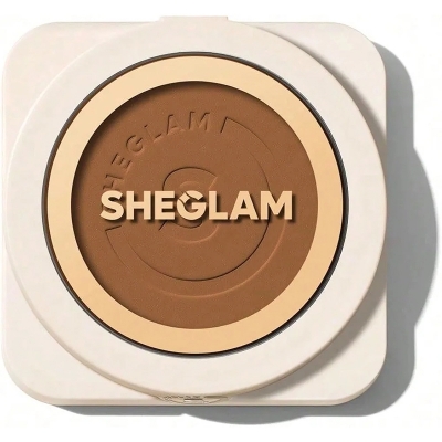 Picture of SHEGLAM SKin-Focus Full Coverage Powder Foundation Oil-Control Lightweight Face Pressed Powder Makeup-Camel