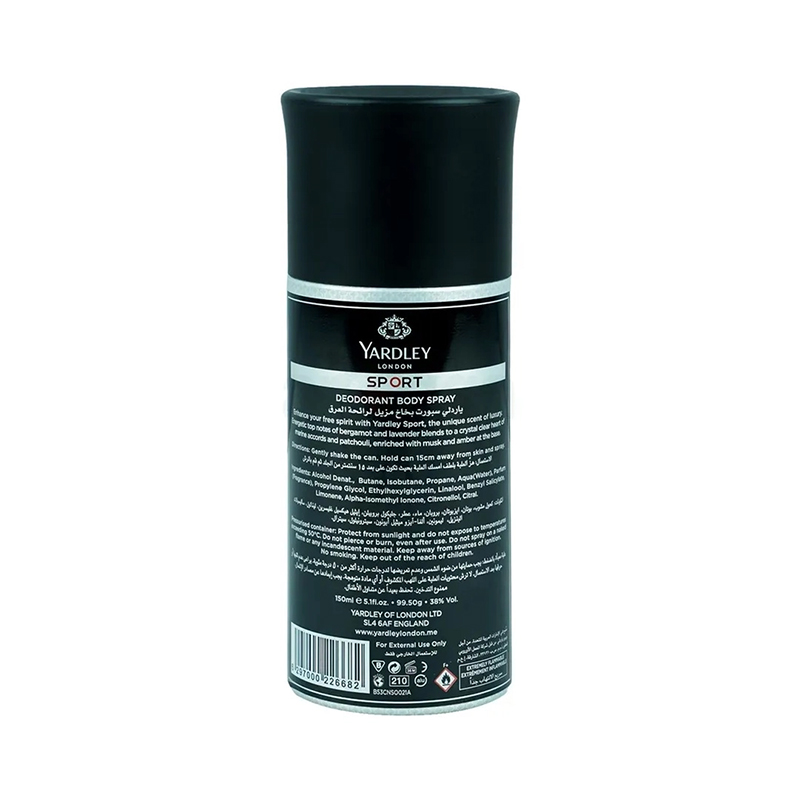 Picture of Yardley London Sport Body Spray for Men 150ml
