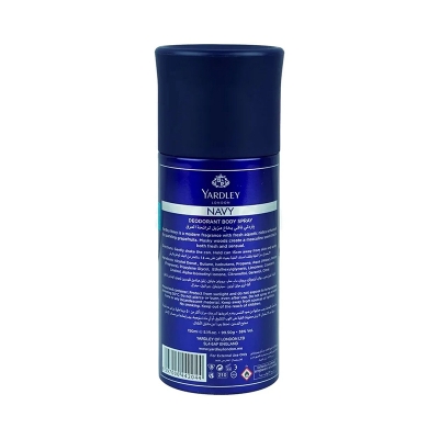 Picture of Yardley London Navy Body Spray for Men 150ml